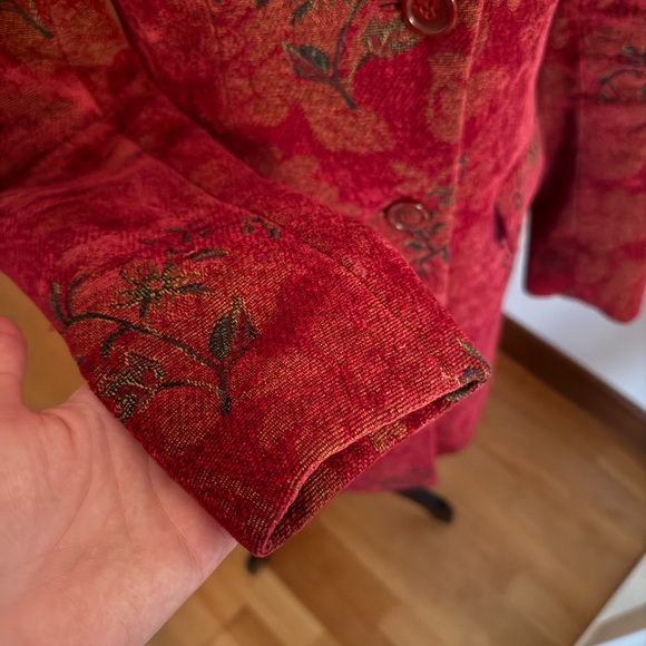 Danier Embroidered Red Jacket - Picture 9 of 13